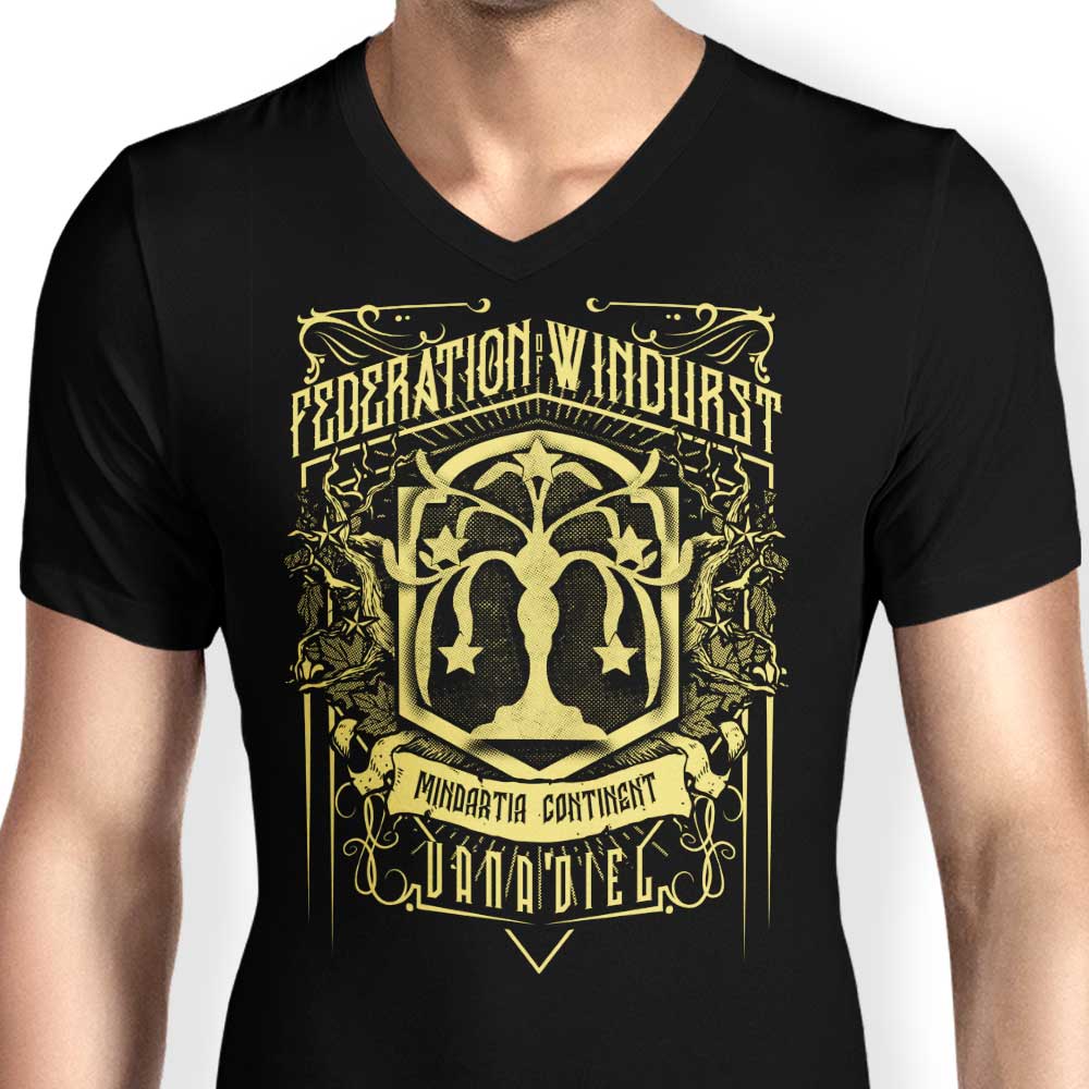 Classic Federation Men's V-Neck - Adult & Kids T-Shirts, Sweatshirts & Hoodies apparel design preview 2