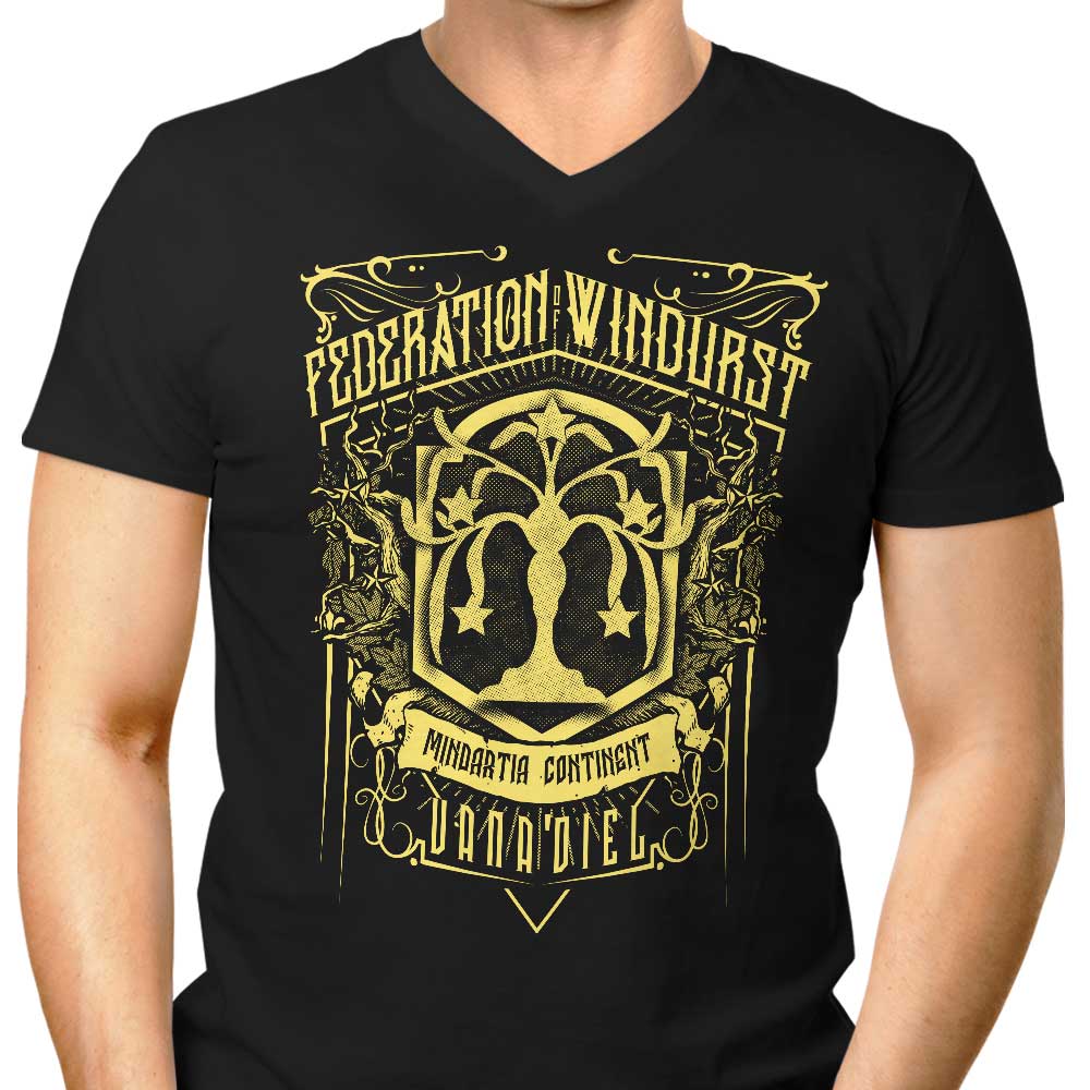 Classic Federation Men's V-Neck - Adult & Kids T-Shirts, Sweatshirts & Hoodies apparel design preview 1