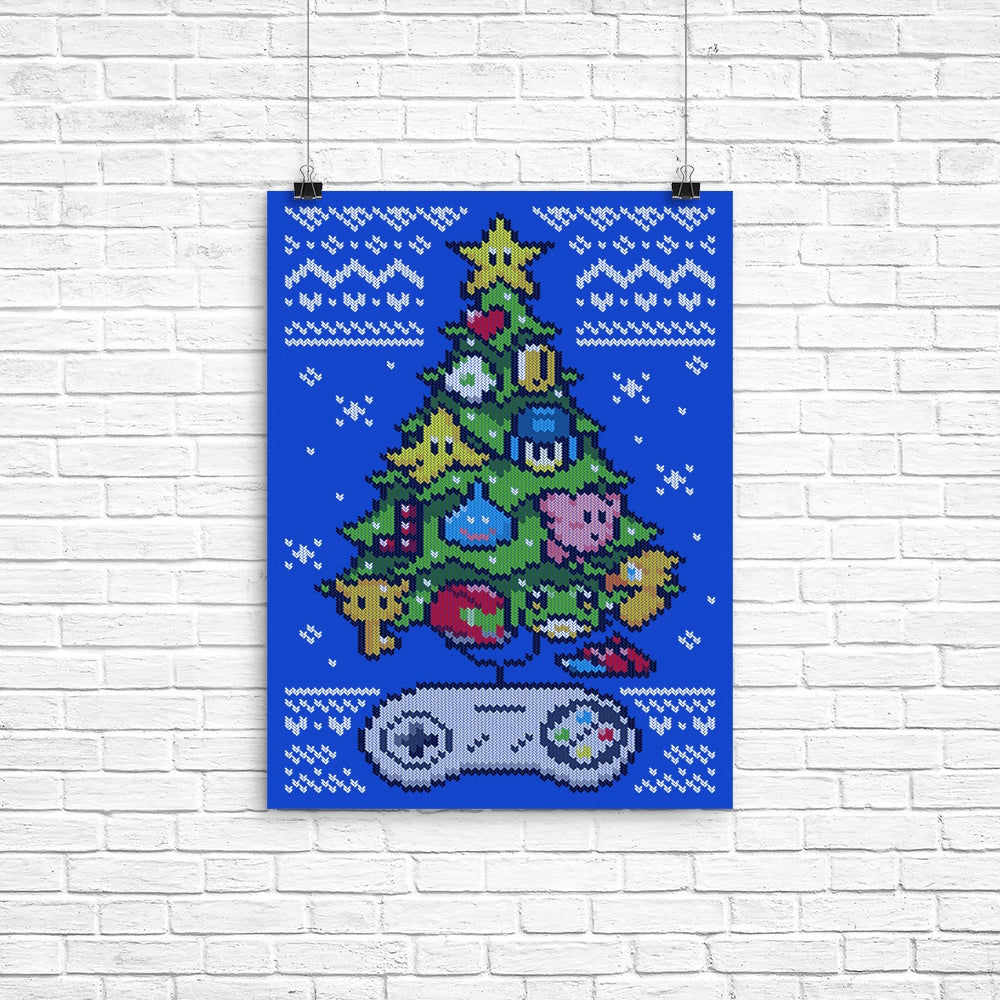 Classic Gaming Christmas Poster - Adult & Kids T-Shirts, Sweatshirts & Hoodies apparel design preview 1