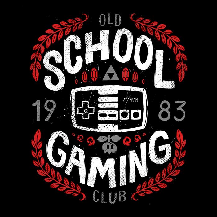 Classic Gaming Club - Adult & Kids T-Shirts, Sweatshirts & Hoodies apparel design preview 2