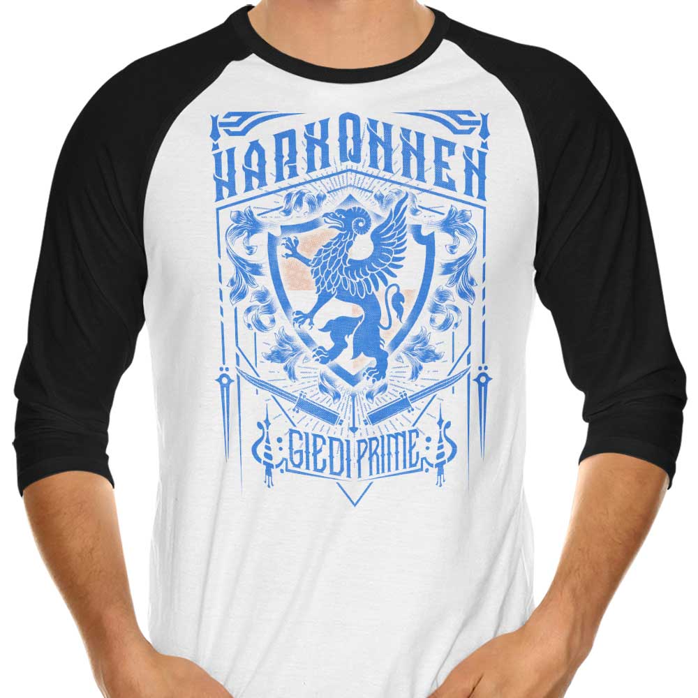Classic Harkonnen 3/4 Sleeve Raglan - Adult & Kids T-Shirts, Sweatshirts & Hoodies apparel design preview 1