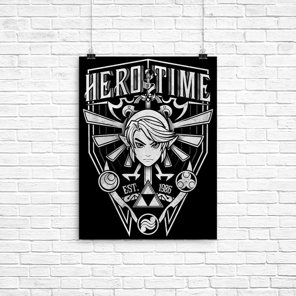 Classic Hero Poster - Adult & Kids T-Shirts, Sweatshirts & Hoodies apparel design preview 1