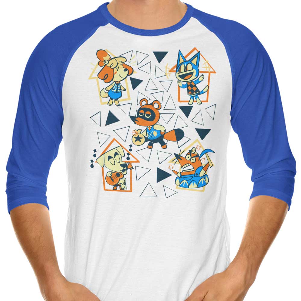 Classic Neighbors 3/4 Sleeve Raglan - Adult & Kids T-Shirts, Sweatshirts & Hoodies apparel design preview 1