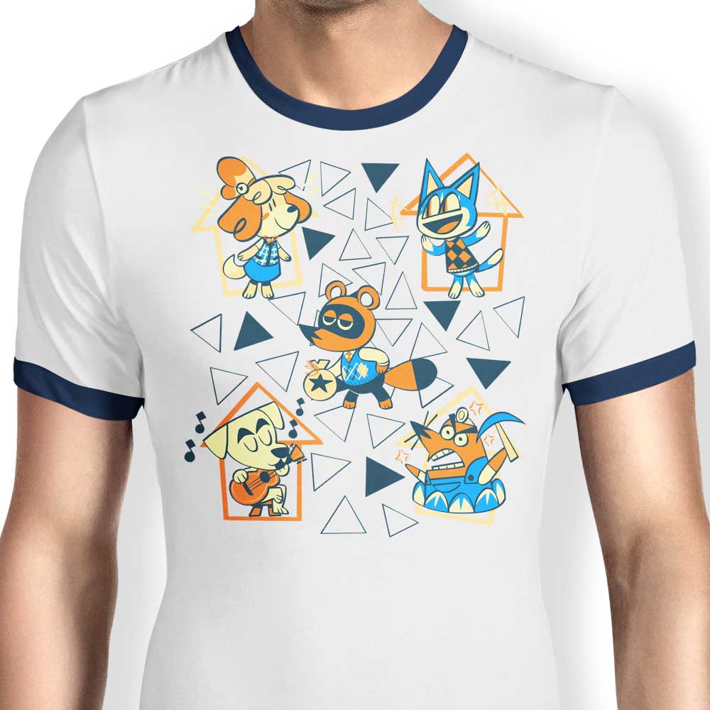 Classic Neighbors Ringer - Adult & Kids T-Shirts, Sweatshirts & Hoodies apparel design preview 1