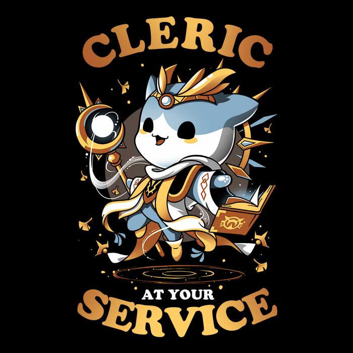 Cleric at Your Service Men's Apparel - Adult & Kids T-Shirts, Sweatshirts & Hoodies apparel design preview 2