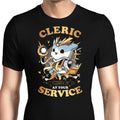 Cleric at Your Service Men's Apparel - Adult & Kids T-Shirts, Sweatshirts & Hoodies apparel design preview 1