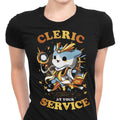 Cleric at Your Service Women's Apparel - Adult & Kids T-Shirts, Sweatshirts & Hoodies apparel design preview 1