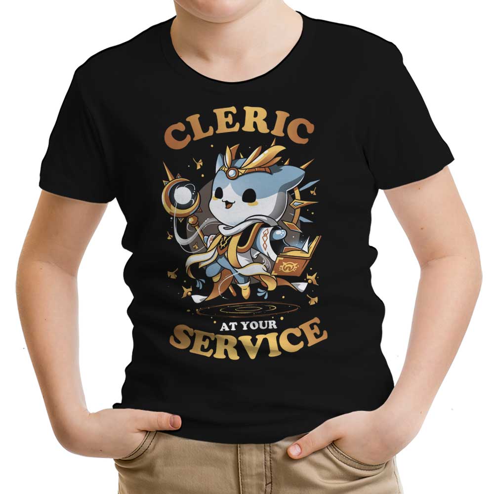 Cleric at Your Service Youth Apparel - Adult & Kids T-Shirts, Sweatshirts & Hoodies apparel design preview 1