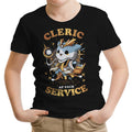 Cleric at Your Service Youth Apparel - Adult & Kids T-Shirts, Sweatshirts & Hoodies apparel design preview 1