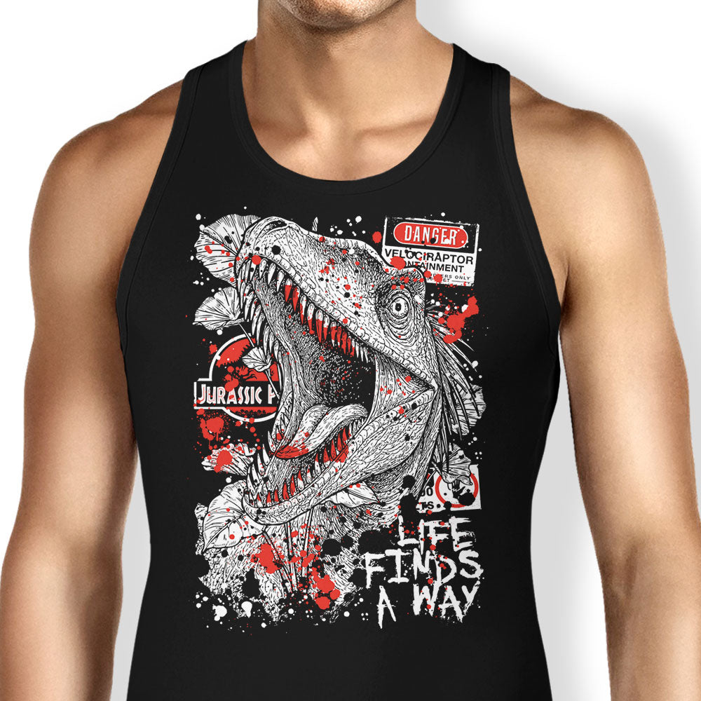 Clever Dino Tank Top - Adult & Kids T-Shirts, Sweatshirts & Hoodies apparel design preview 1