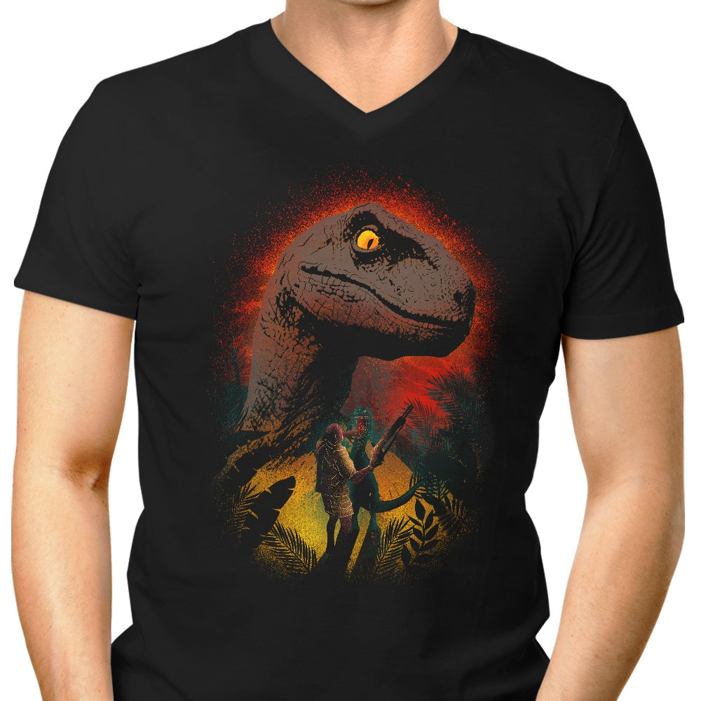 Clever Silhouette Men's V-Neck - Adult & Kids T-Shirts, Sweatshirts & Hoodies apparel design preview 1