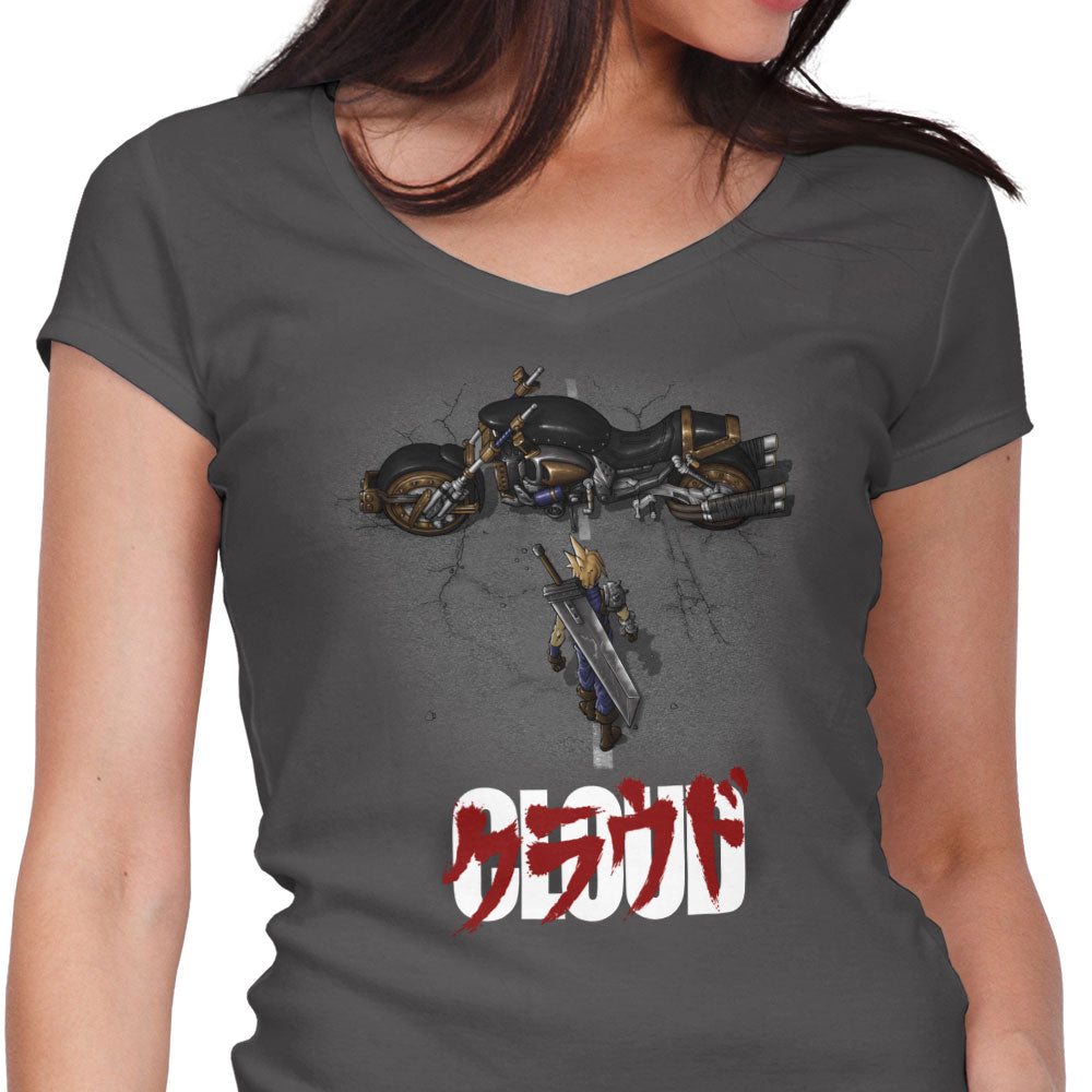 Cloud Women's V-Neck - Adult & Kids T-Shirts, Sweatshirts & Hoodies apparel design preview 1
