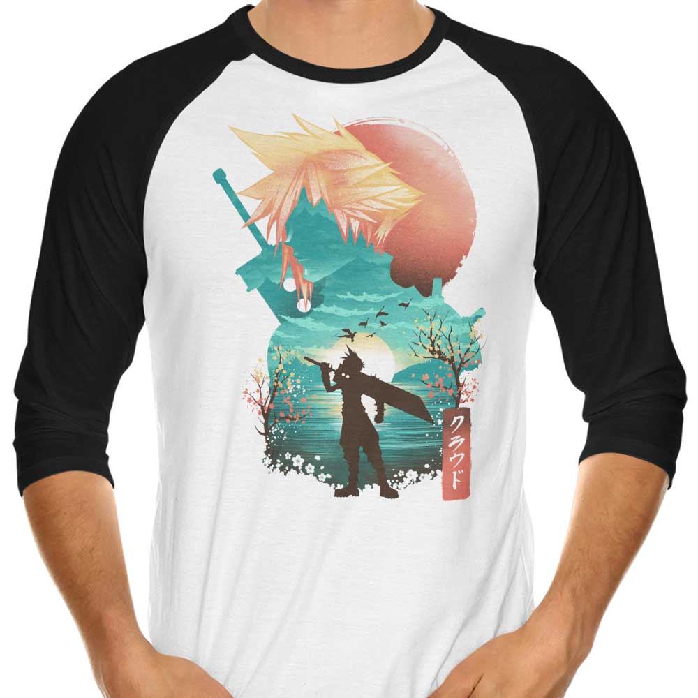 Cloud Ukiyo-e 3/4 Sleeve Raglan - Adult & Kids T-Shirts, Sweatshirts & Hoodies apparel design preview 1