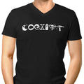 Coexist Men's V-Neck - Adult & Kids T-Shirts, Sweatshirts & Hoodies apparel design preview 1