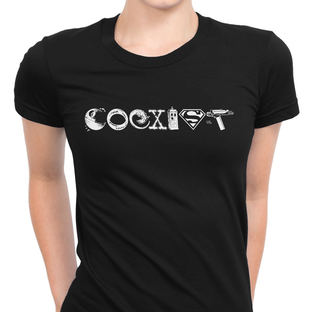 Coexist Women's Apparel - Adult & Kids T-Shirts, Sweatshirts & Hoodies apparel design preview 1