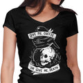 Coffee or Death Women's V-Neck - Adult & Kids T-Shirts, Sweatshirts & Hoodies apparel design preview 1