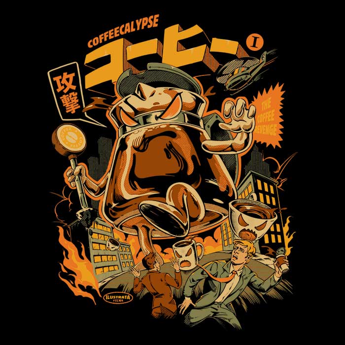 Coffeecalypse - Adult & Kids T-Shirts, Sweatshirts & Hoodies apparel design preview 2