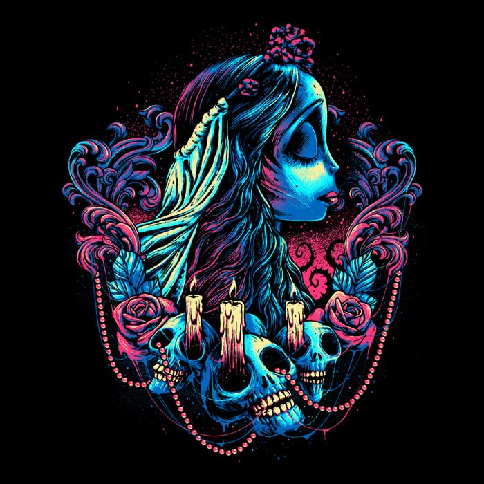 Colorful Bride Tank Top - Adult & Kids T-Shirts, Sweatshirts & Hoodies apparel design preview 2