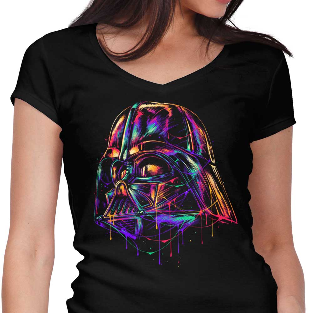 Colorful Dark Lord Women's V-Neck - Adult & Kids T-Shirts, Sweatshirts & Hoodies apparel design preview 1