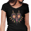 Colorful Mask Women's V-Neck - Adult & Kids T-Shirts, Sweatshirts & Hoodies apparel design preview 1