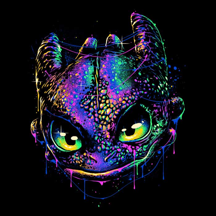Colorful Midnight Coasters - Adult & Kids T-Shirts, Sweatshirts & Hoodies apparel design preview 1