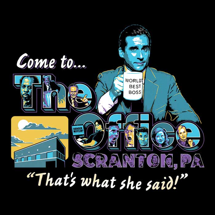 Come to Scranton - Adult & Kids T-Shirts, Sweatshirts & Hoodies apparel design preview 2