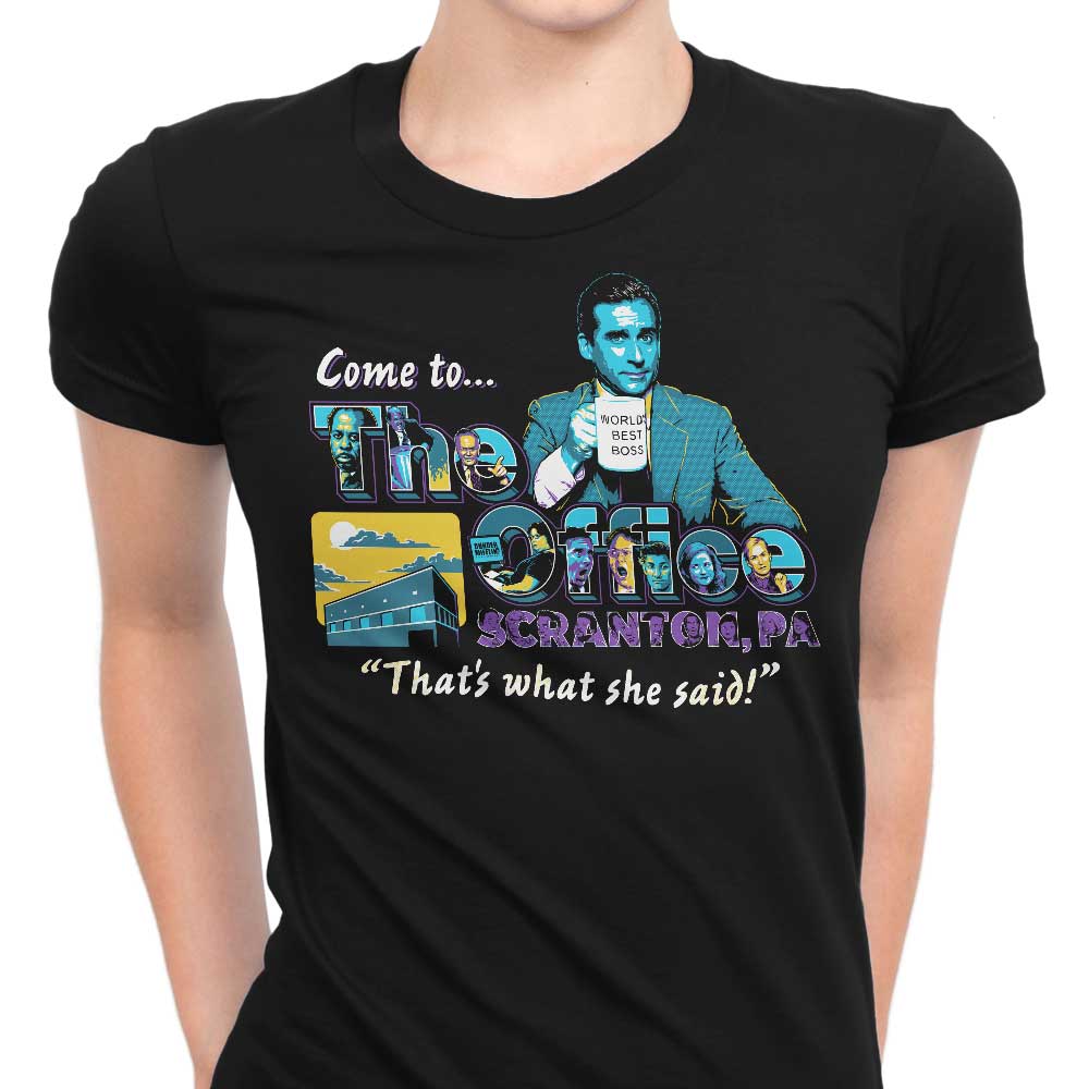 Come to Scranton Women's Apparel - Adult & Kids T-Shirts, Sweatshirts & Hoodies apparel design preview 1