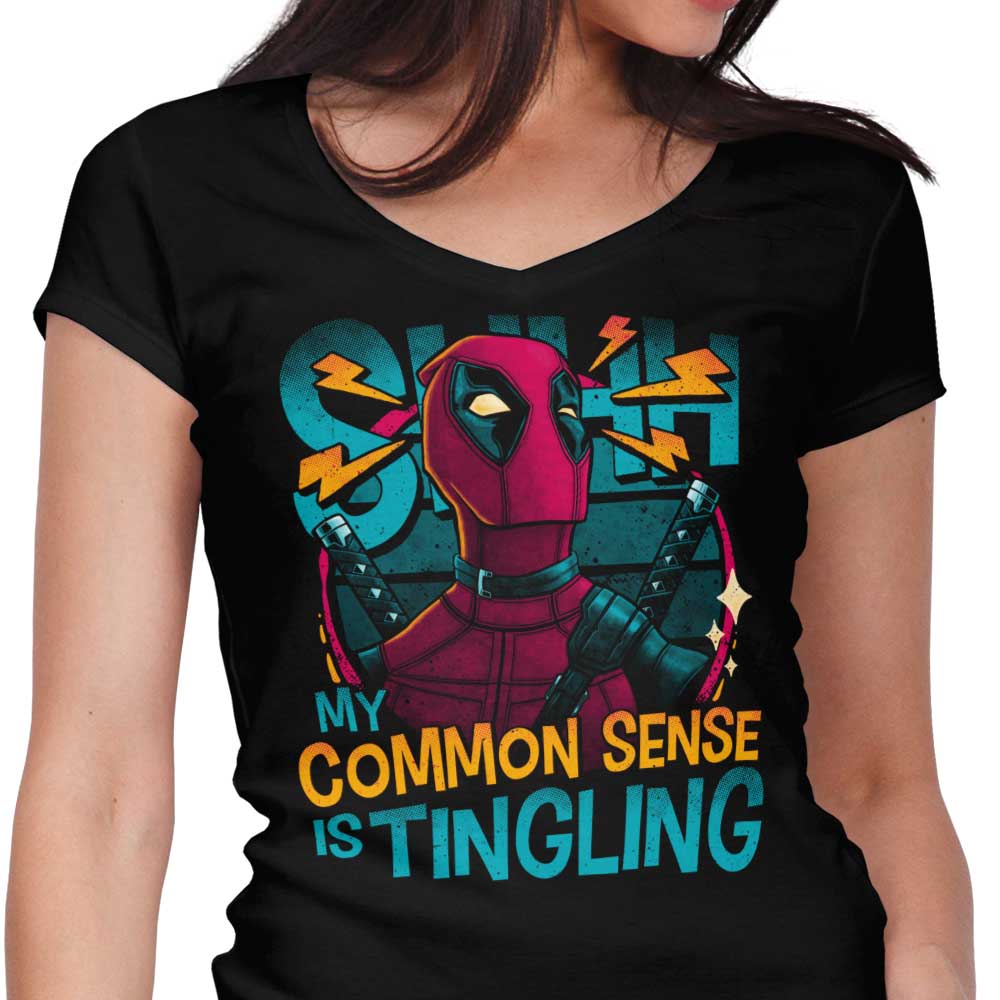 Common Sense Women's V-Neck - Adult & Kids T-Shirts, Sweatshirts & Hoodies apparel design preview 1