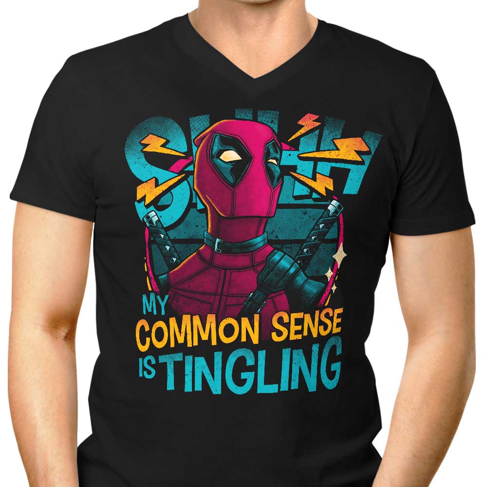 Common Sense Men's V-Neck - Adult & Kids T-Shirts, Sweatshirts & Hoodies apparel design preview 1