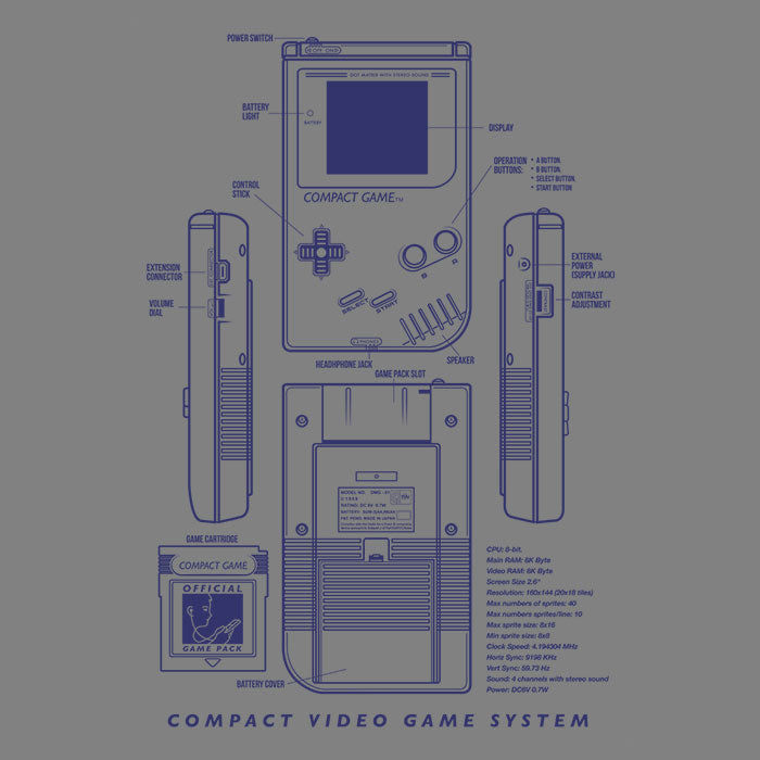 Compact Gaming Men's Apparel - Adult & Kids T-Shirts, Sweatshirts & Hoodies apparel design preview 2