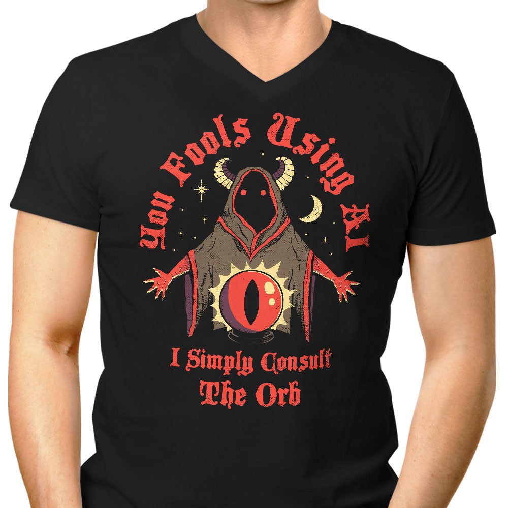 Consult the Orb Men's V-Neck - Adult & Kids T-Shirts, Sweatshirts & Hoodies apparel design preview 1