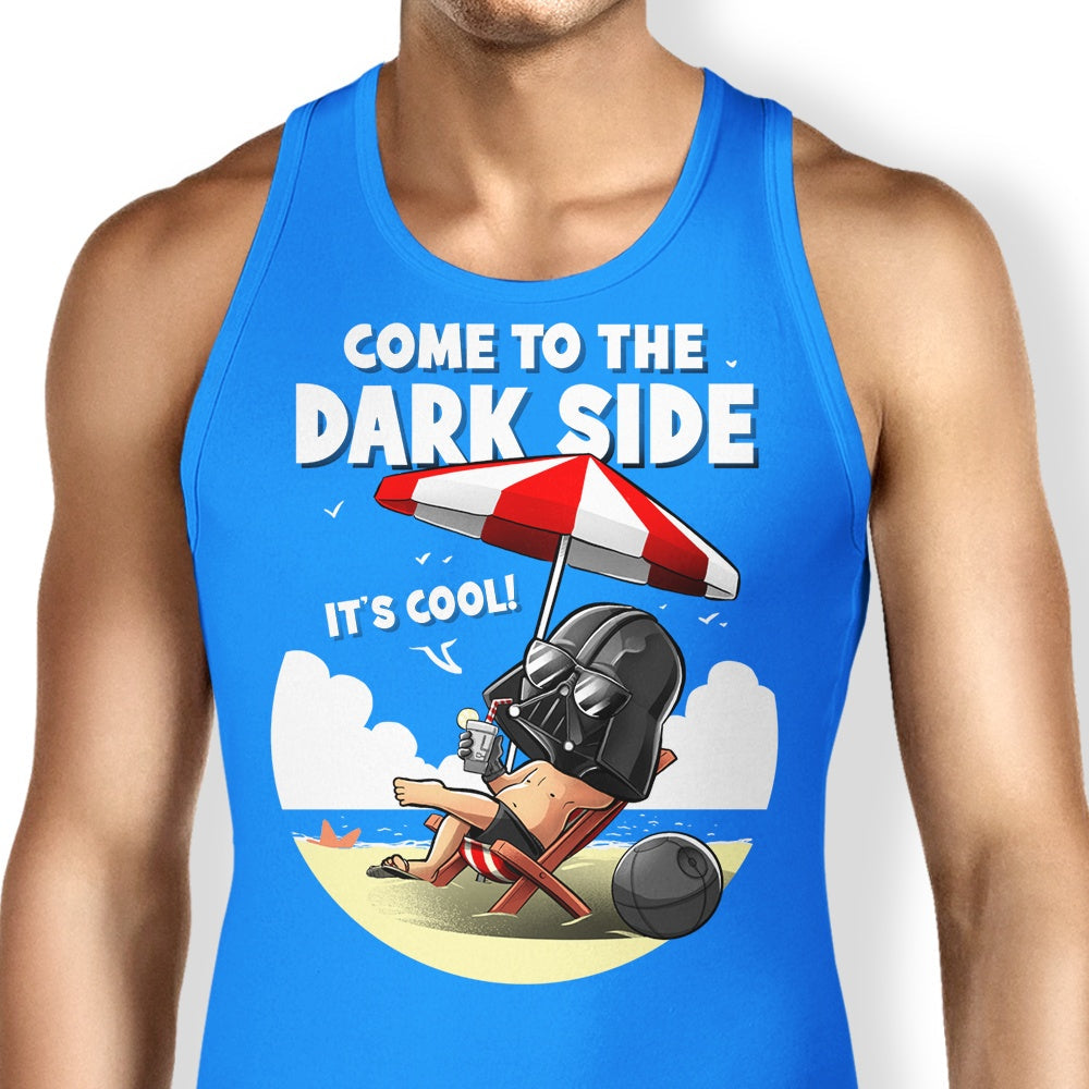 Cooler on the Dark Side Tank Top - Adult & Kids T-Shirts, Sweatshirts & Hoodies apparel design preview 1