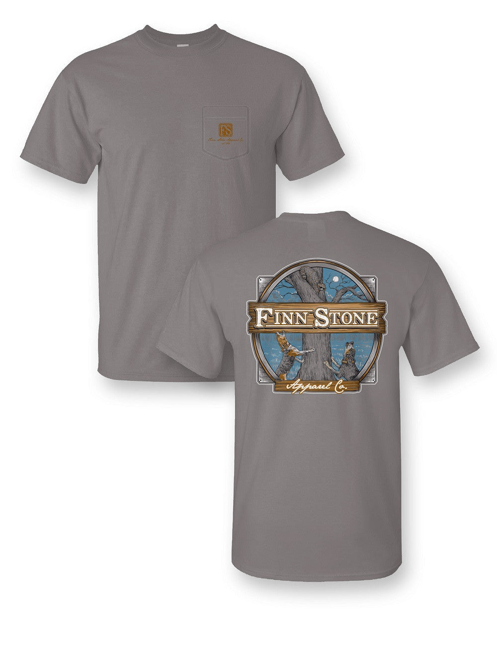 Sale Finn Stone Apparel Coon Dog Comfort Colors - Adult & Kids T-Shirts, Sweatshirts & Hoodies apparel design preview 1