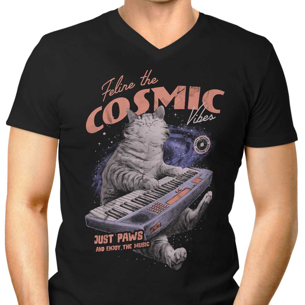 Cosmic Vibes Men's V-Neck - Adult & Kids T-Shirts, Sweatshirts & Hoodies apparel design preview 1