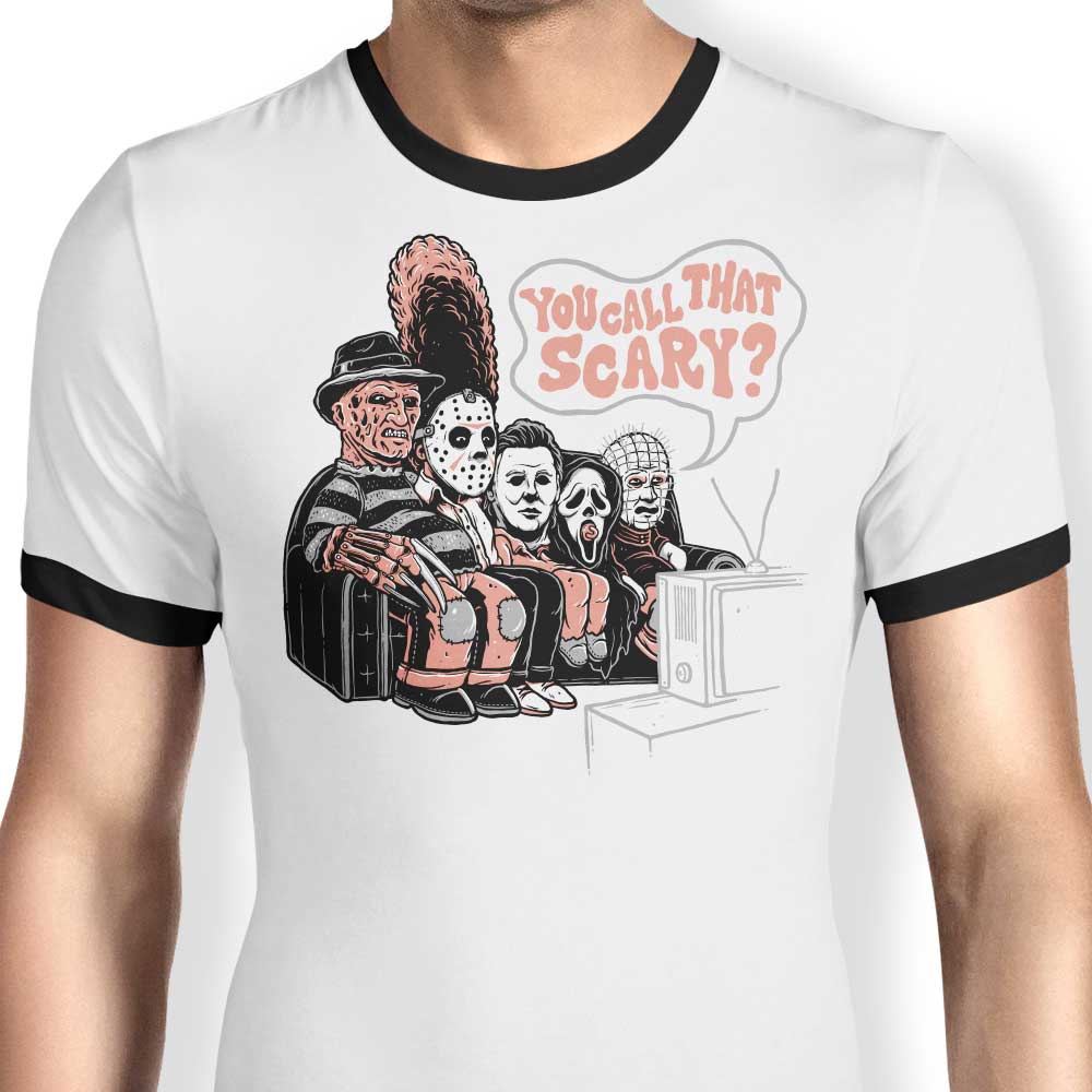 Couch Gag Horror Ringer - Adult & Kids T-Shirts, Sweatshirts & Hoodies apparel design preview 1