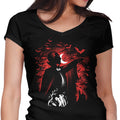 Count Dracula Women's V-Neck - Adult & Kids T-Shirts, Sweatshirts & Hoodies apparel design preview 1
