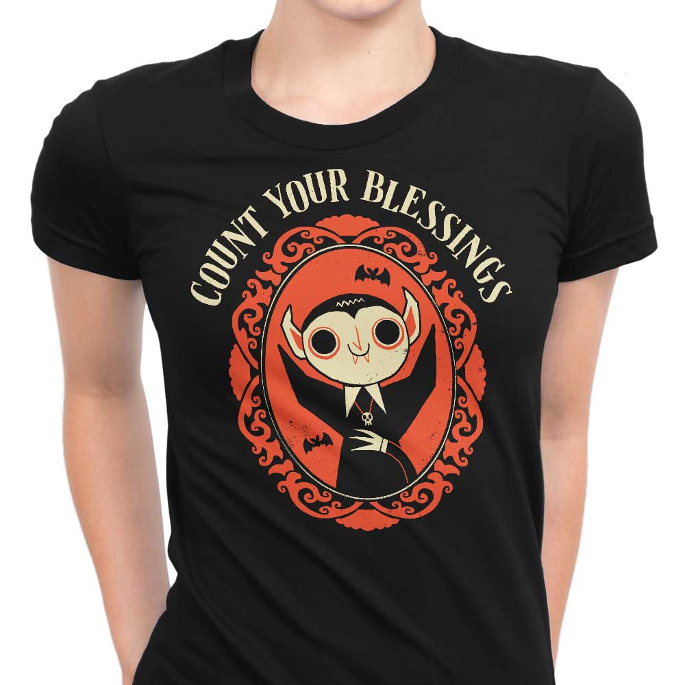 Count Your Blessings Women's Apparel - Adult & Kids T-Shirts, Sweatshirts & Hoodies apparel design preview 1