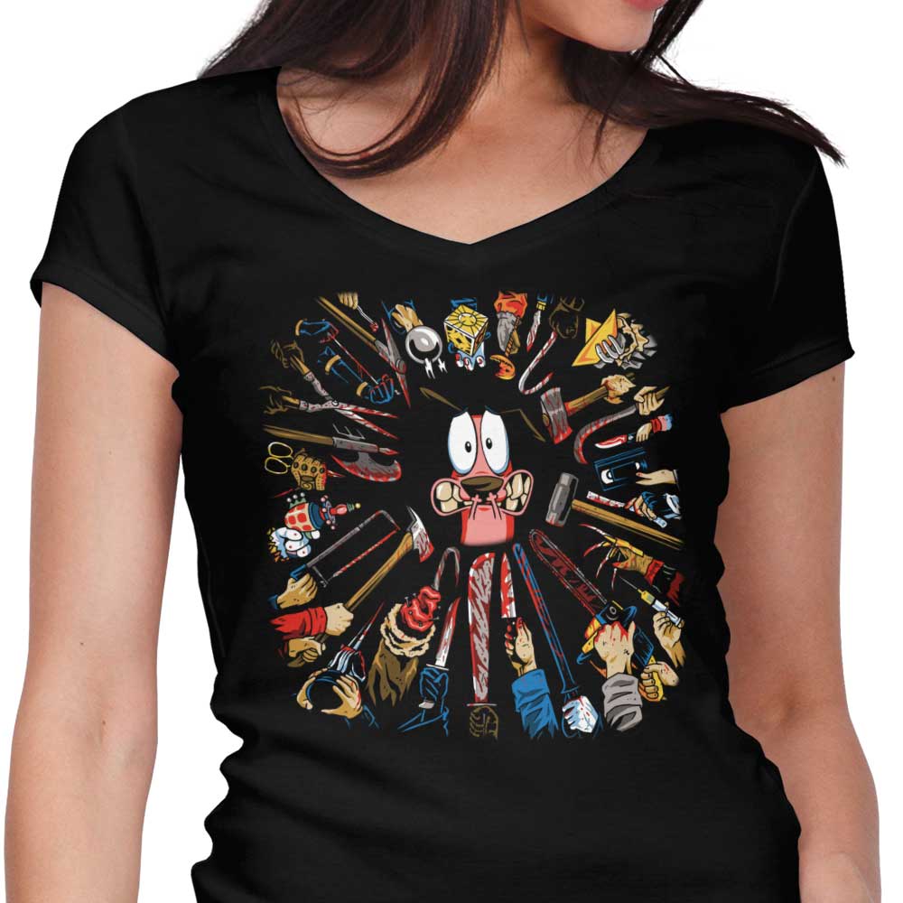 Courage Wick Women's V-Neck - Adult & Kids T-Shirts, Sweatshirts & Hoodies apparel design preview 1