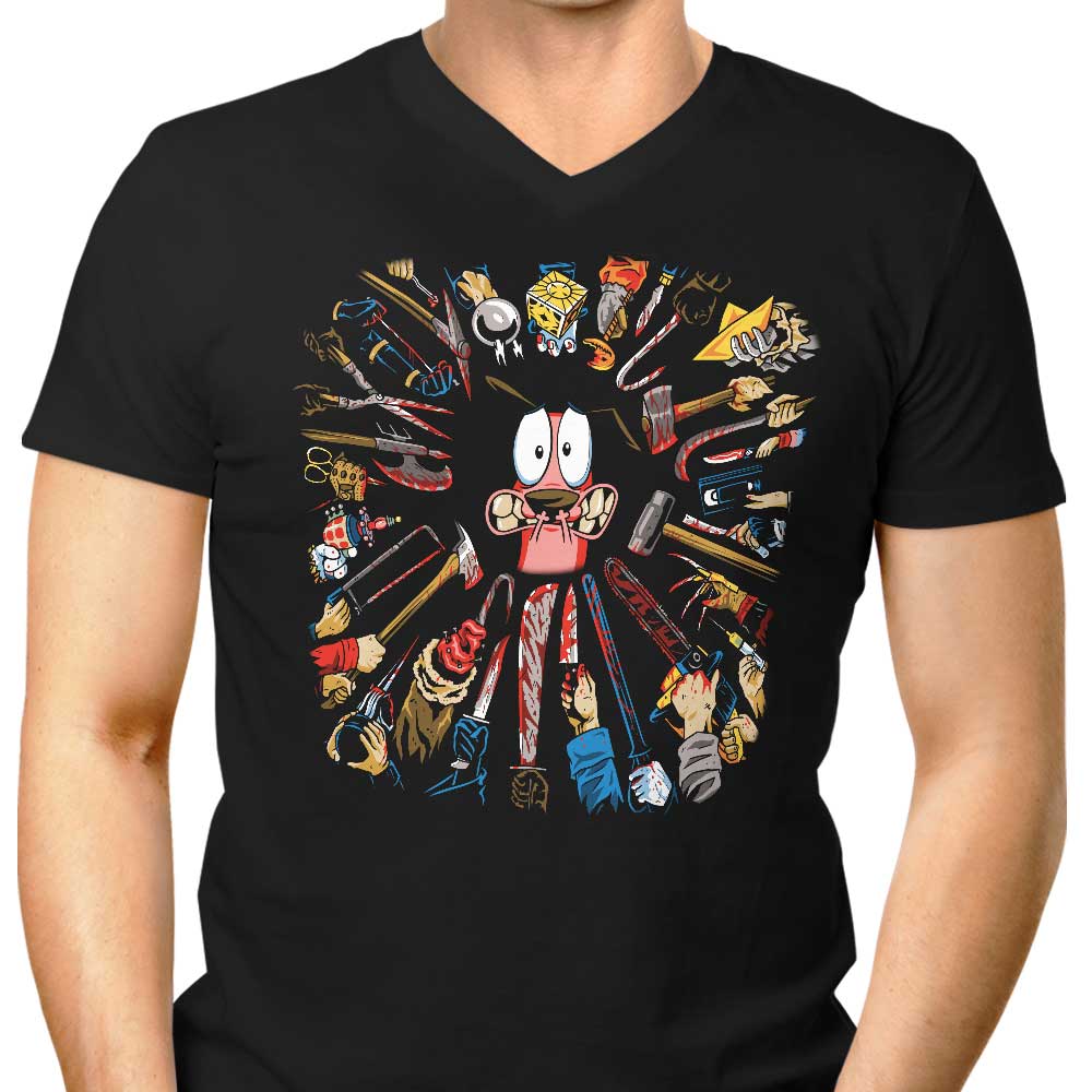 Courage Wick Men's V-Neck - Adult & Kids T-Shirts, Sweatshirts & Hoodies apparel design preview 1