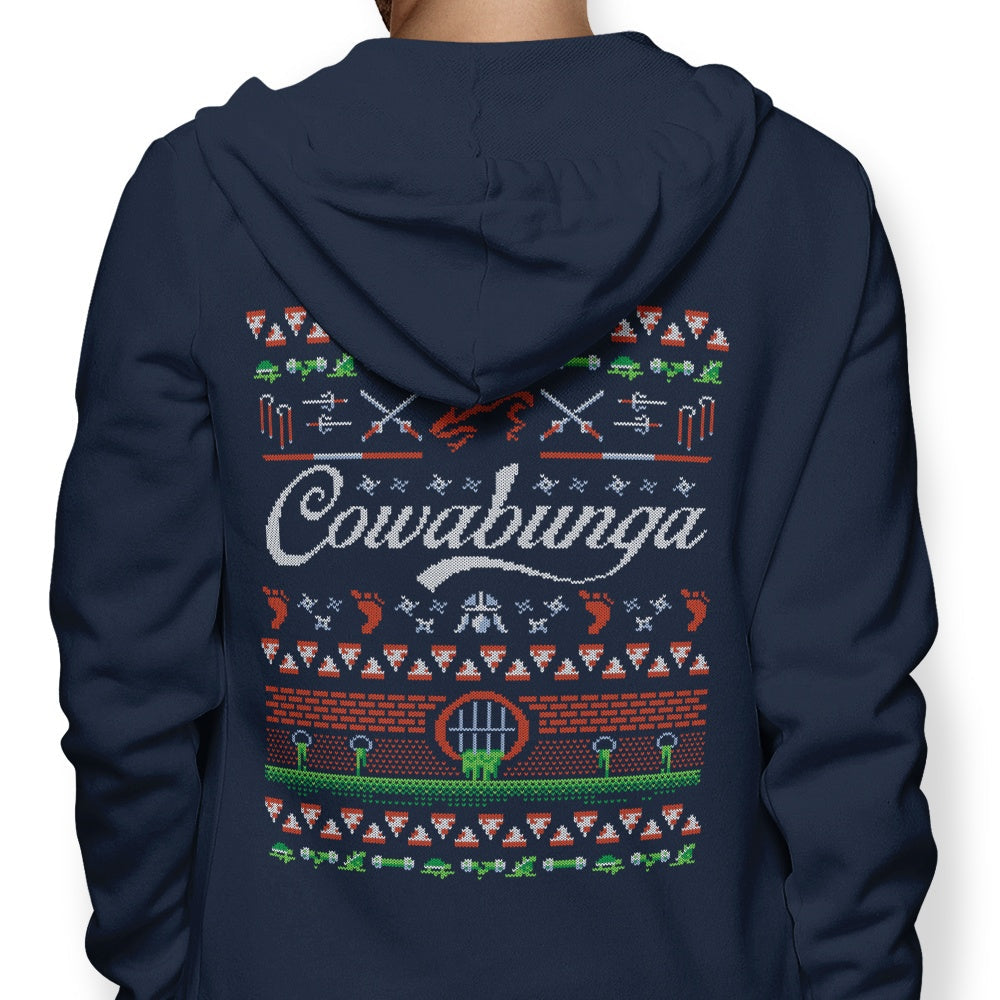 Cowabunga Christmas - Adult & Kids T-Shirts, Sweatshirts & Hoodies apparel design preview 1