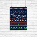 Cowabunga Christmas Poster - Adult & Kids T-Shirts, Sweatshirts & Hoodies apparel design preview 1