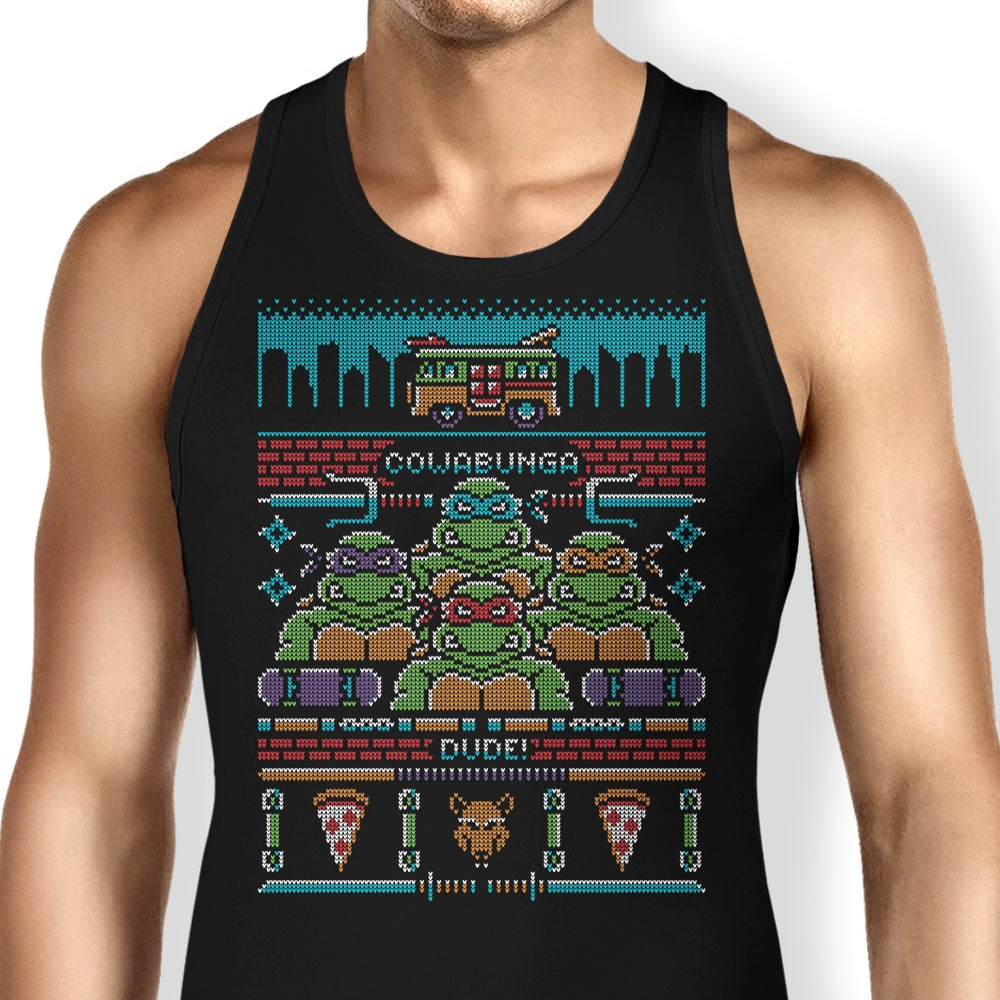 Cowabunga Dude Tank Top - Adult & Kids T-Shirts, Sweatshirts & Hoodies apparel design preview 1