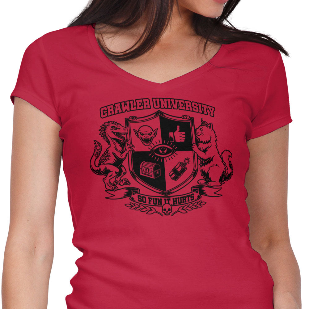 Crawler U Women's V-Neck - Adult & Kids T-Shirts, Sweatshirts & Hoodies apparel design preview 1