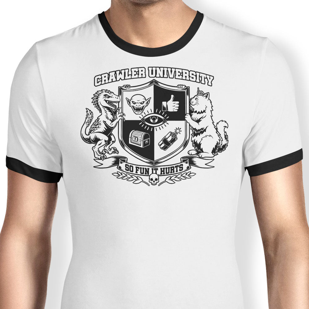 Crawler U Ringer - Adult & Kids T-Shirts, Sweatshirts & Hoodies apparel design preview 1