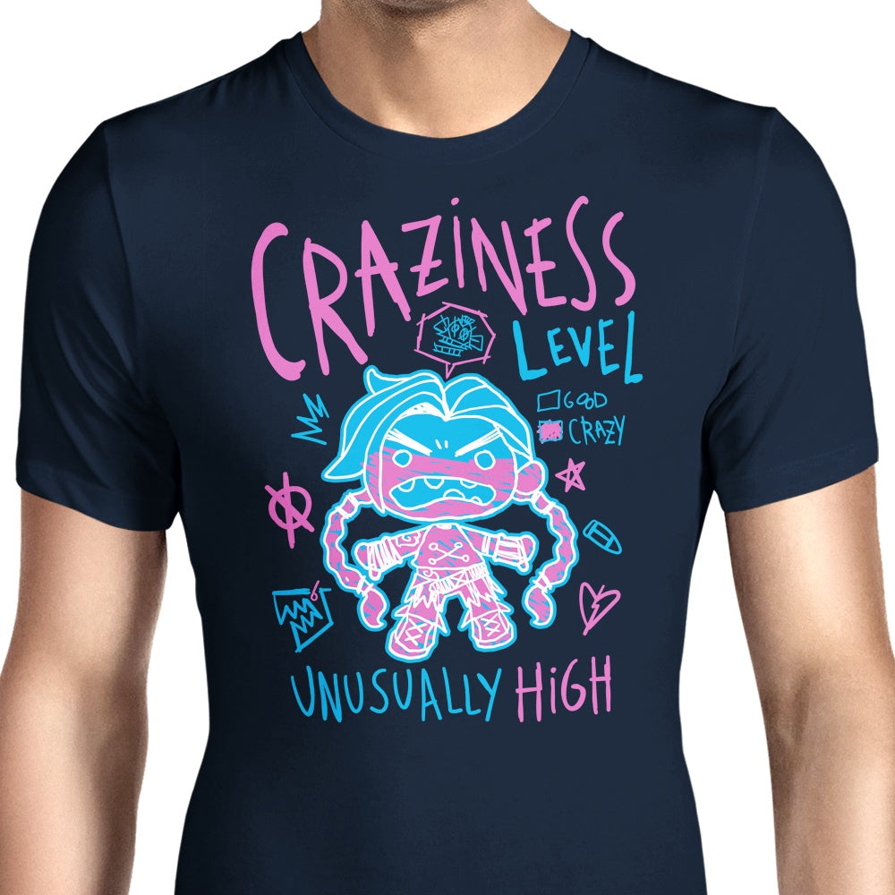 Craziness Level Men's Apparel - Adult & Kids T-Shirts, Sweatshirts & Hoodies apparel design preview 1