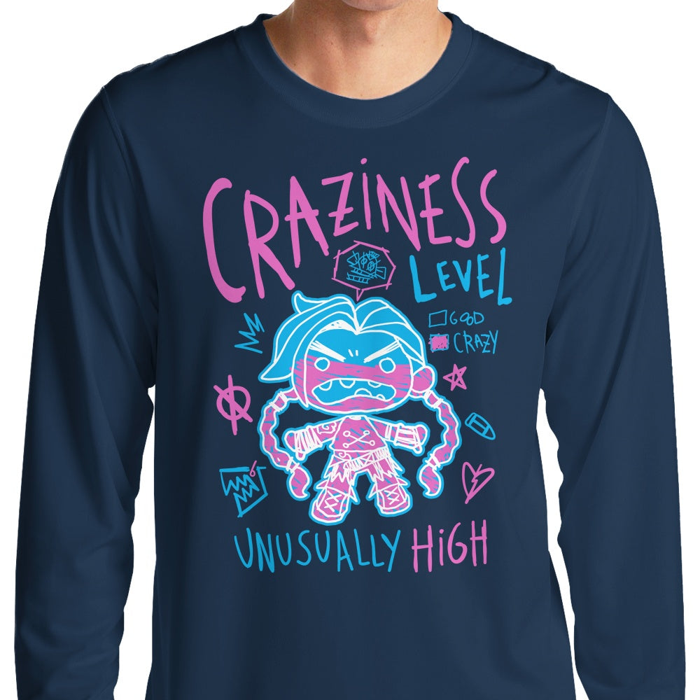 Craziness Level - Adult & Kids T-Shirts, Sweatshirts & Hoodies apparel design preview 1
