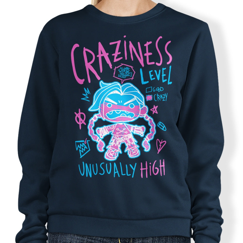 Craziness Level - Adult & Kids T-Shirts, Sweatshirts & Hoodies apparel design preview 1