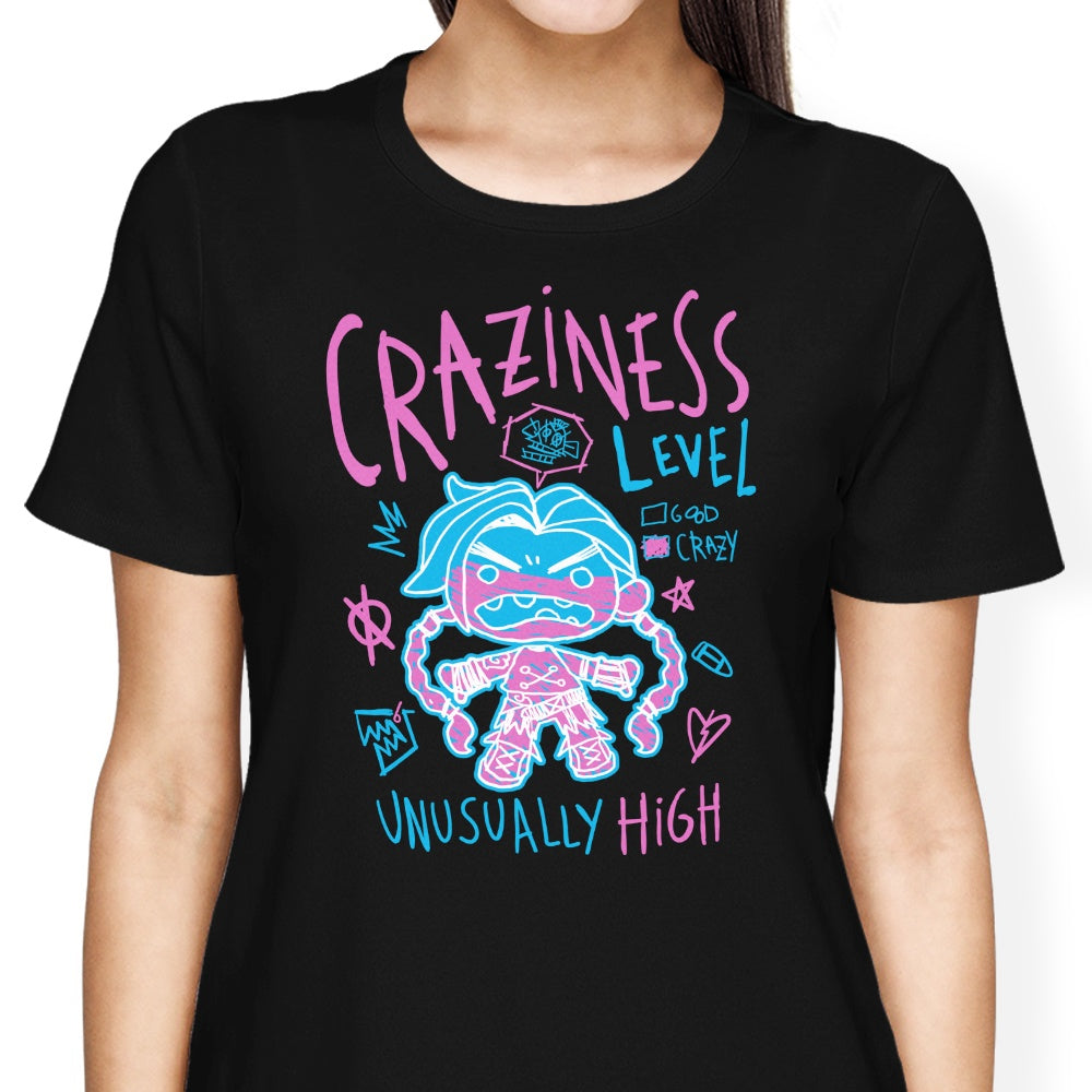 Craziness Level Women's Apparel - Adult & Kids T-Shirts, Sweatshirts & Hoodies apparel design preview 2