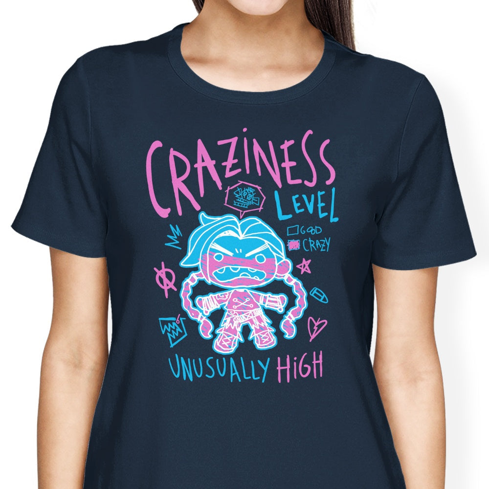Craziness Level Women's Apparel - Adult & Kids T-Shirts, Sweatshirts & Hoodies apparel design preview 1