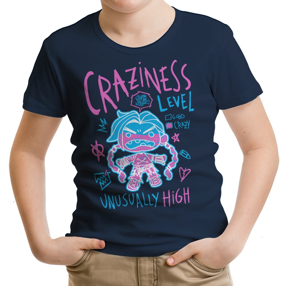 Craziness Level Youth Apparel - Adult & Kids T-Shirts, Sweatshirts & Hoodies apparel design preview 1